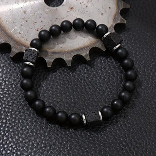 Matte onyx armbånd