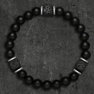 Matte onyx armbånd