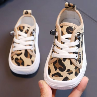 Panter Canvas Sneakers | Søde efterårsko med bred tå til børn