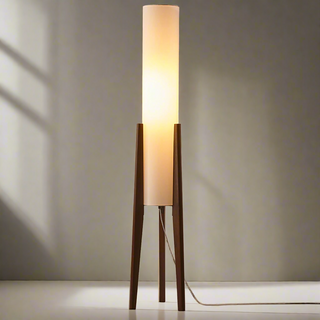 Moderne Slank Gulvlampe | Blødt Lys | Elegant Design til Dit Hjem