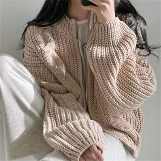 Ushuaï - Chunky kabelstrikket cardigan