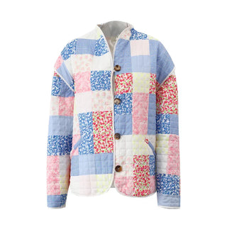 Heartbeats - Trendy quiltet patchworkjakke