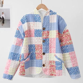 Heartbeats - Trendy quiltet patchworkjakke