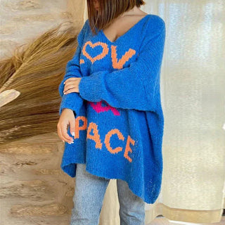 Peace & Love strikket sweater til damer