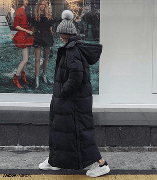 Oversized parka vinterjakke til kvinder