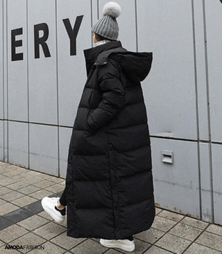 Oversized parka vinterjakke til kvinder