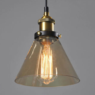 Vintage glas loftlampe - holdbar konstruktion - Art Deco inspireret loftlampe